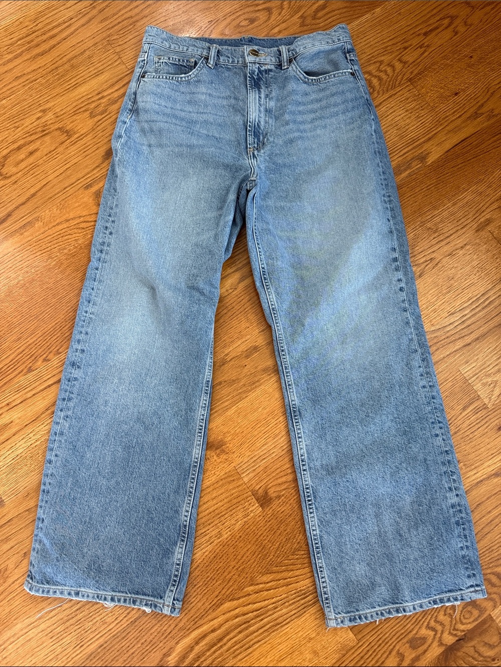 AllSaints Relaxed Wide Leg Jeans 29 Vintage Indigo High Rise